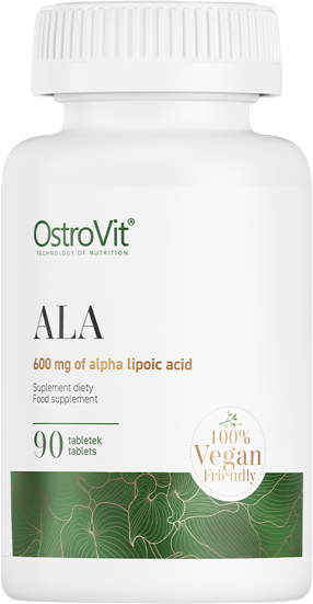 ALA Alpha Lipoic Acid, 600 mg, 90 δισκία, OstroVit