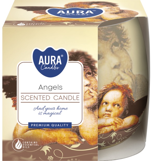 Αρωματικό κερί σε κύπελλο Bispol Aura - Angels, 100 g
