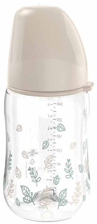 Μπιμπερό NIP Green - Cherry, Flow S, Boy, 0 μηνών +, 260 ml,μπεζ