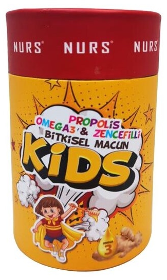 Φυτική πάστα για παιδιά με propolis, omega-3 και τζίντζερ, 240 g, Nurs Lokman Hekim