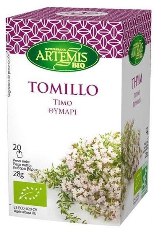 Βιολογικό τσάι βοτάνων θυμάρι, 20 φακελάκια φίλτρου, Artemis Bio