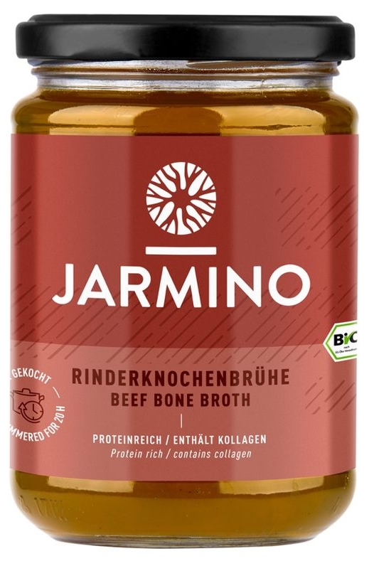 Βιολογικός ζωμός από μοσχαρίσια κόκαλα, 350 ml, Jarmino