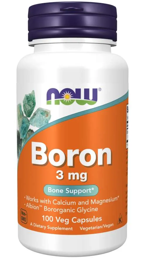 Boron, 3 mg, 100 κάψουλες, Now