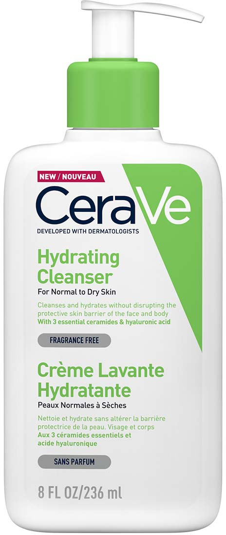 CeraVe Ενυδατικό αφρόλουτρο προσώπου και σώματος, 236 ml
