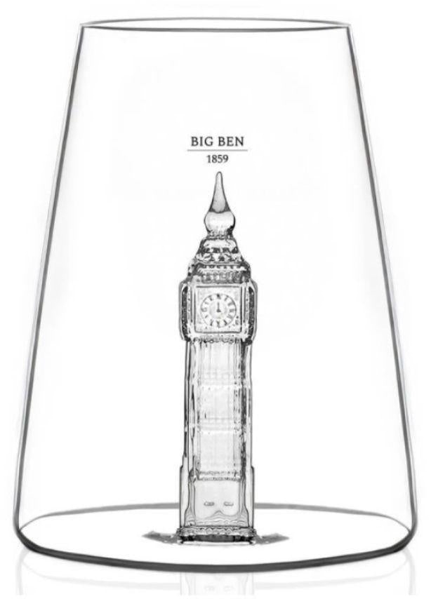 Ποτήρι Alaskan Maker Iconic Monuments - Big Ben, 450 ml