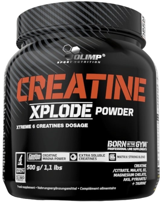 Creatine Xplode, πορτοκάλι, 500 g, Olimp
