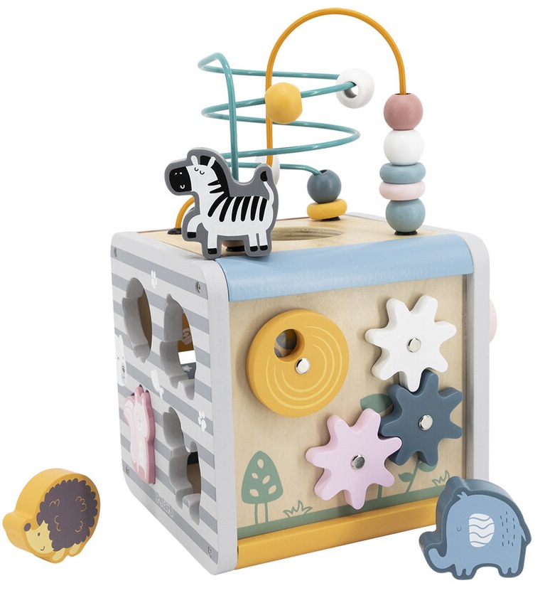 Ξύλινος διδακτικός κύβος 5 σε 1 Viga Polar B