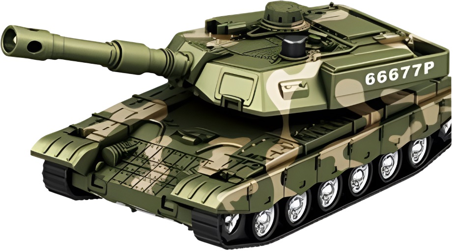 Παιδικό παιχνίδι Jin Jia Toys - Στρατιωτικό τανκ, με ηχητικά και φωτεινά εφέ
