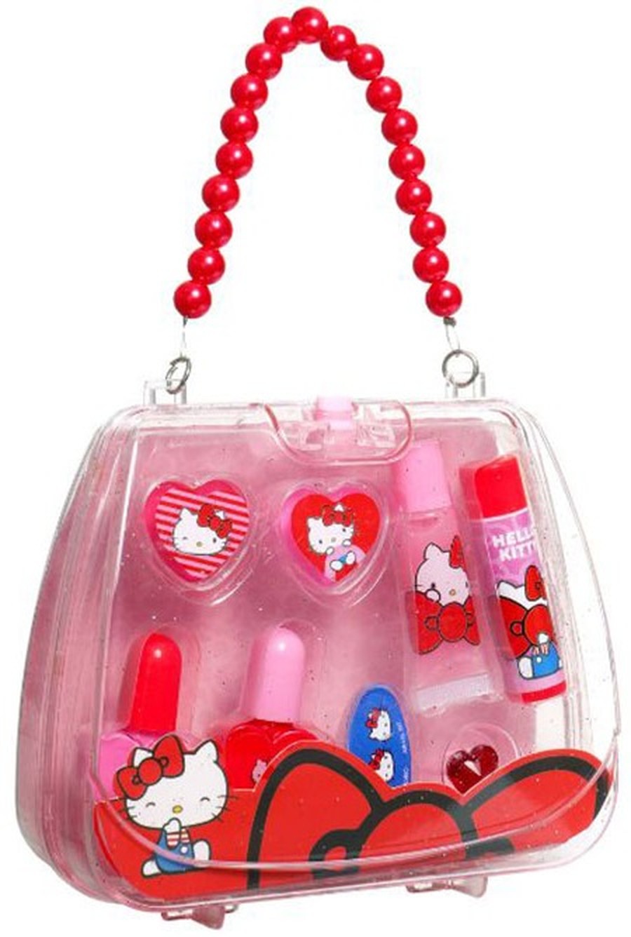Παιδικό καλλυντικό σετ Air Val - Hello Kitty, σε τσαντάκι