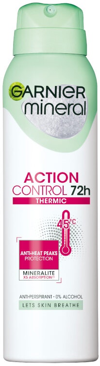 Garnier Mineral Αποσμητικό σπρέι Action Control Thermic, 150 ml