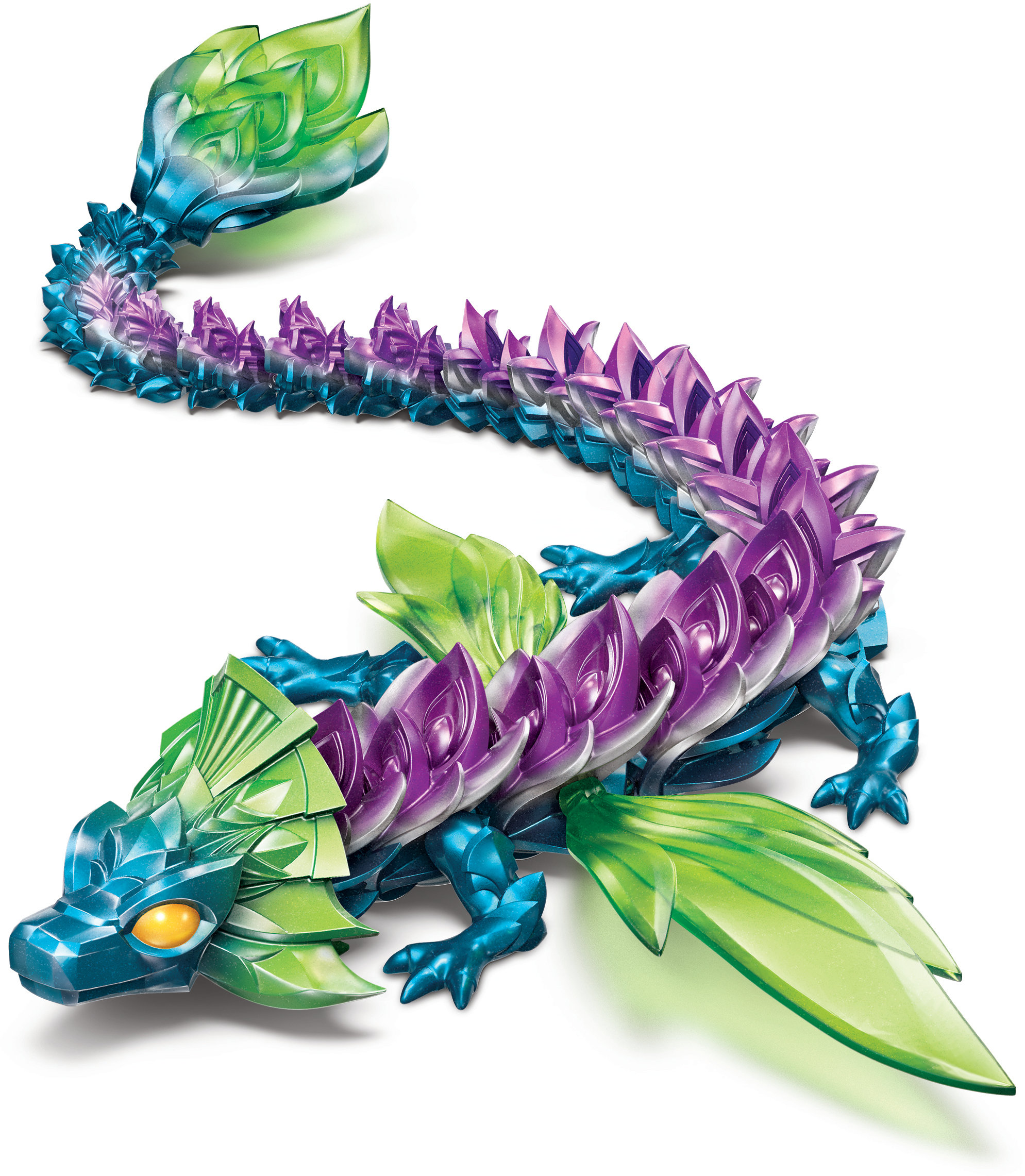 Φιγούρα δράσης Spin Master CrystaLynx - Δράκος, 60 cm, μωβ