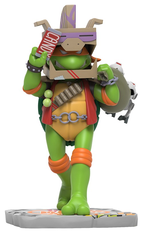 Φιγούρα Mighty Jaxx Animation: TMNT - Michelangelo (Remixx) (Cowa-BOO-nga! Edition), 12 cm