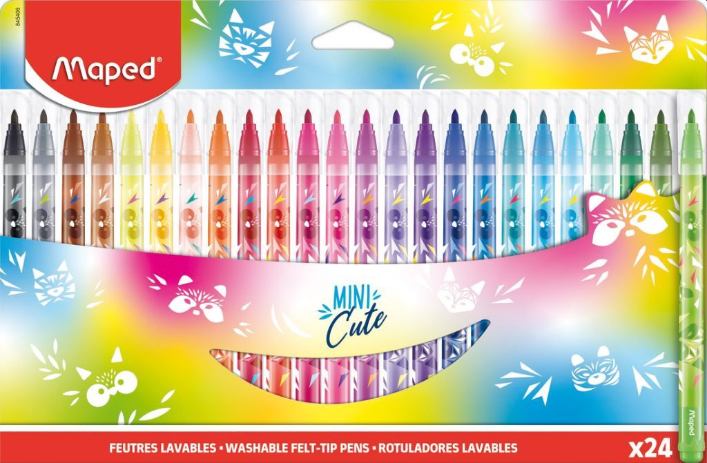 Μαρκαδόροι Maped Mini Cute - 24 χρώματα