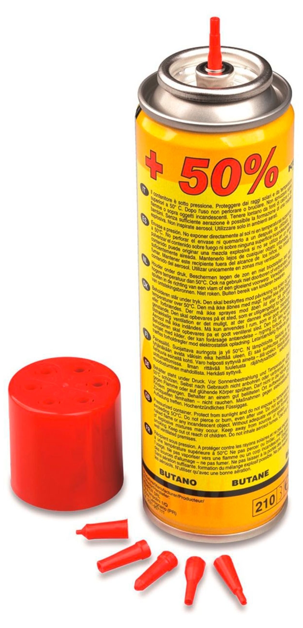 Φιάλη αερίου Kemper - 10051, 90 g, 150 ml, με 6 αντάπτορες