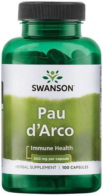Pau d’Arco, 500 mg, 100 κάψουλες, Swanson