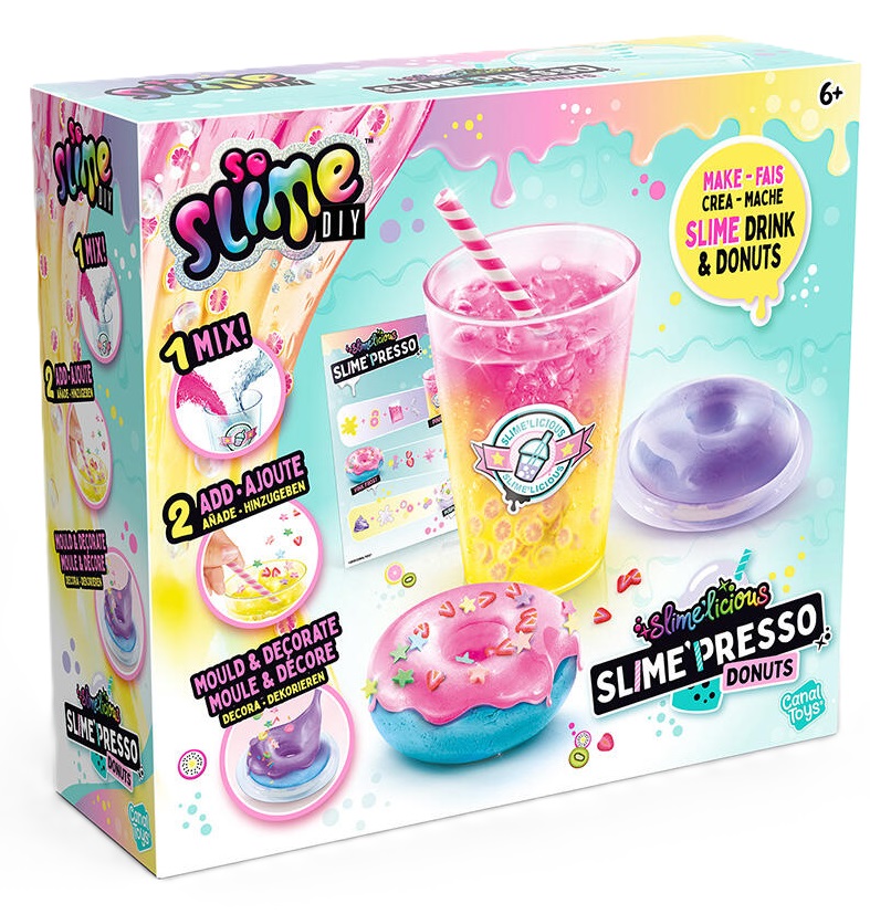 Σετ παιχνιδιού Canal Toys Slimelicious - Φτιάξτε ροφήματα και ντόνατς slime