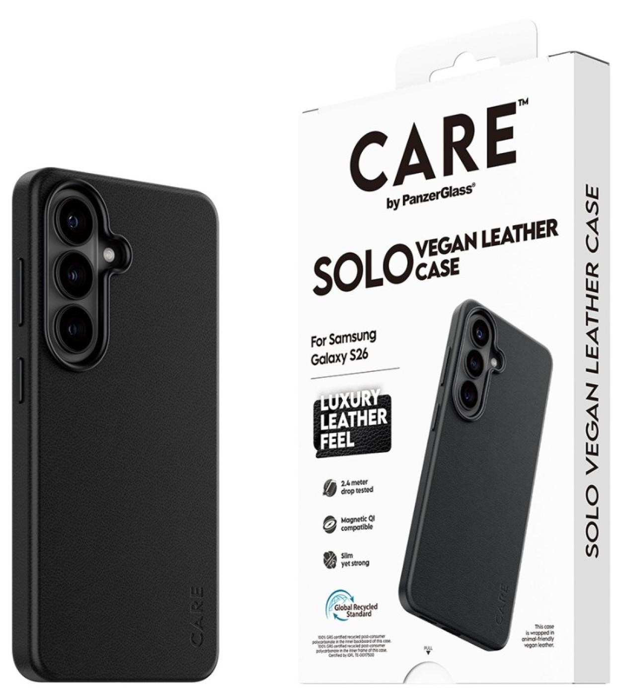 Θήκη CARE – Solo, Galaxy S26, Qi, μαύρο