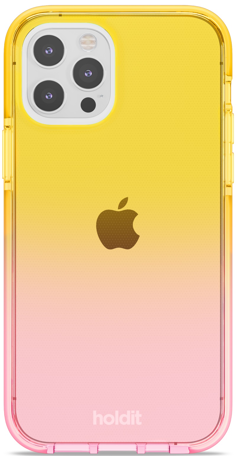 Θήκη Holdit - SeeThru, iPhone 12/12 Pro, Bright Pink/Orange Juice