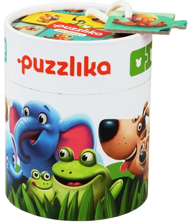 Σετ εκπαιδευτικών παζλ Puzzlika - Η οικογένειά μου, 20 κομμάτια
