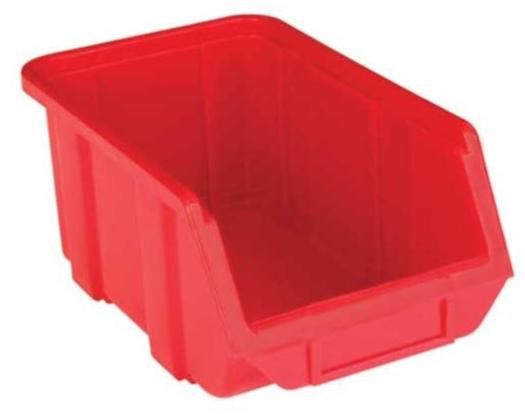 Δοχείο αποθήκευσης MMS - Α150, 200x130x100 mm, κόκκινο