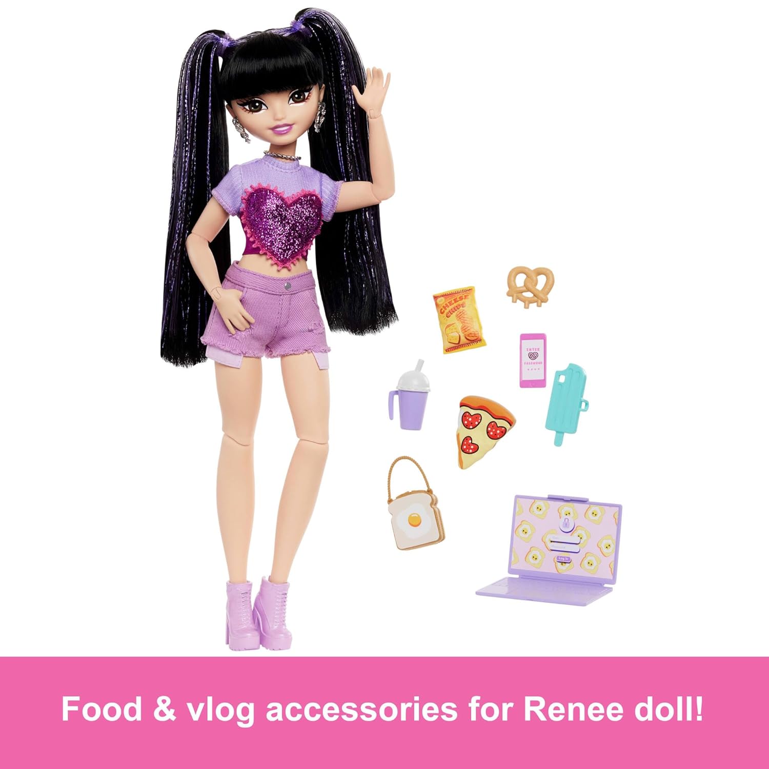 Κούκλα Barbie Dream Besties - Renee, με 11 αξεσουάρ βίντεο