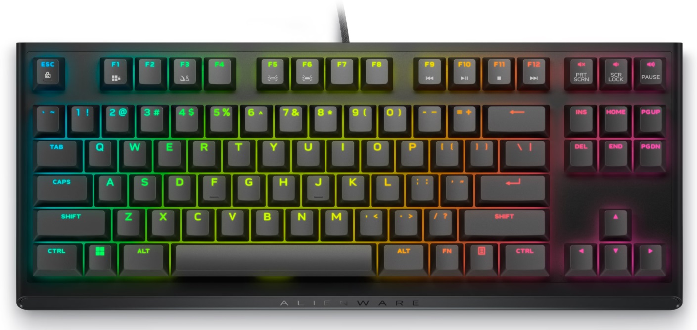 Μηχανικό πληκτρολόγιο Alienware - AW420K, Cherry MX, RGB, μαύρο