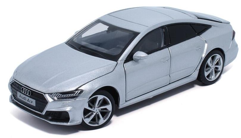 Μεταλλικό αυτοκίνητο Tayumo - Audi A7 2018, με ήχο και φως, 1:32, ασημί