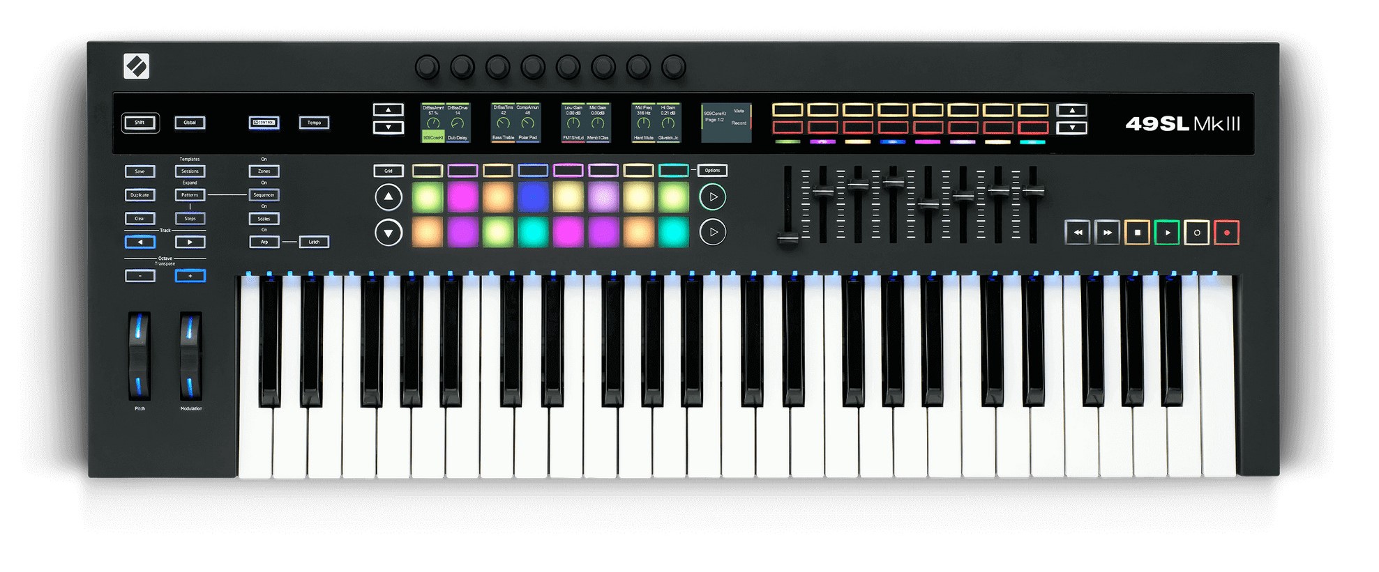 MIDI ελεγκτής Novation - 49SL MKIII, μαύρο