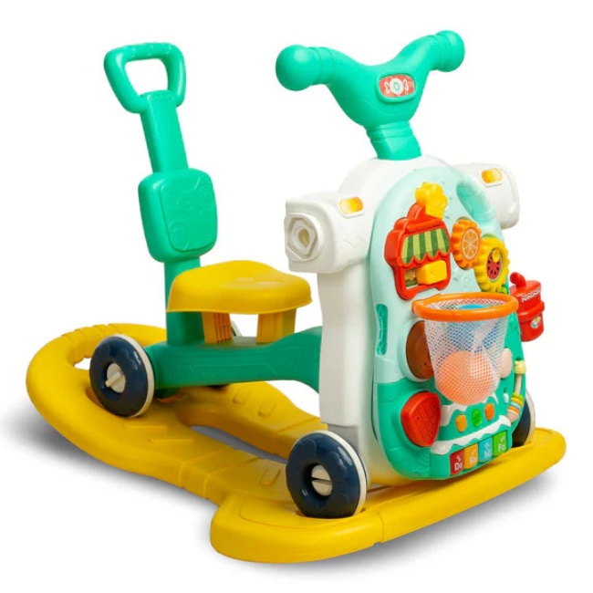 Πολυλειτουργική περιπατήτρια 5 σε 1 Moni Toys - Modo, Blue