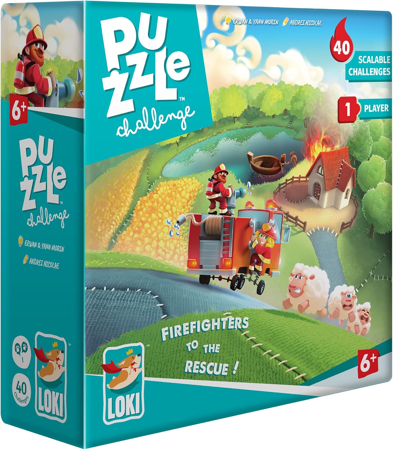 Επιτραπέζιο παιχνίδι-παζλ Puzzle Challenge: Firefighters to the Rescue - Παιδικό