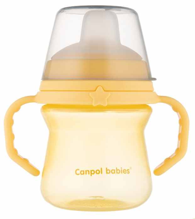 Κύπελλο που δεν χύνεται Canpol - 150 ml, κίτρινο
