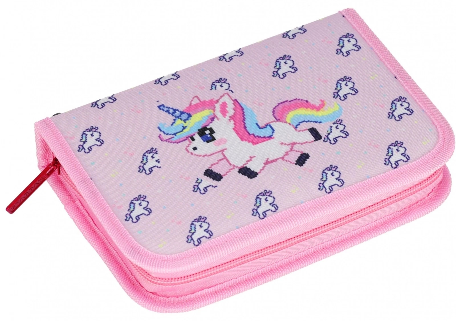 Κασετίνα Starpak Pixel Unicorn - 1 φερμουάρ και 2 φτερά