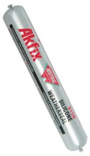 Ουδέτερο σιλικόνη για διπλά τζάμια Akfix - 915N, 600 ml, μαύρο