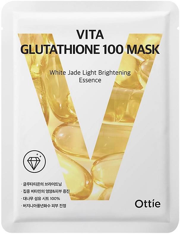 Ottie 100 Mask Φύλλο μάσκας προσώπου Vita Glutathione, 25 ml