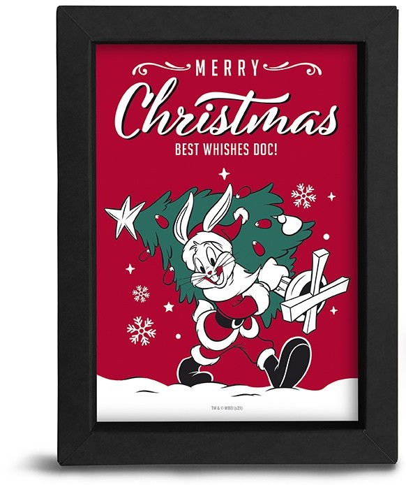 Αφίσα με κορνίζα The Good Gift Animation: Looney Tunes - Merry Christmas