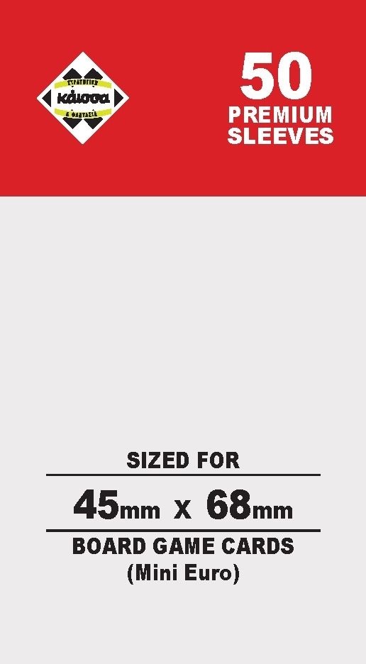 Προστατευτικά καρτών Kaissa Premium Sleeves 45 x 68 (Mini Euro) - 50 τεμ.