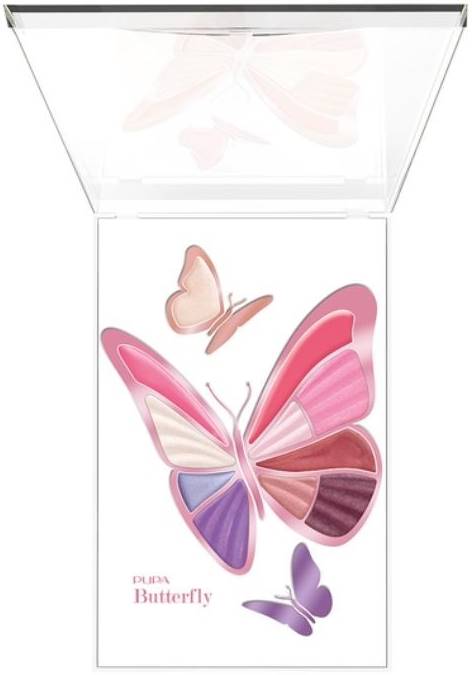 Pupa Παλέτα μακιγιάζ Butterfly, Vibrant Violet, 11 χρώματα
