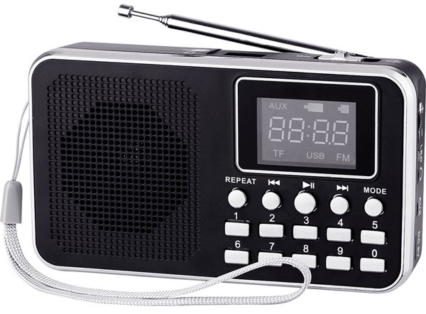 Radio Diva - Retro MP3/FM Mini, μαύρο