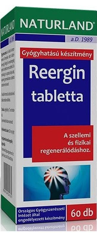Φόρμουλα Reergin για συγκέντρωση και αντοχή, 60 ταμπλέτες, Naturland