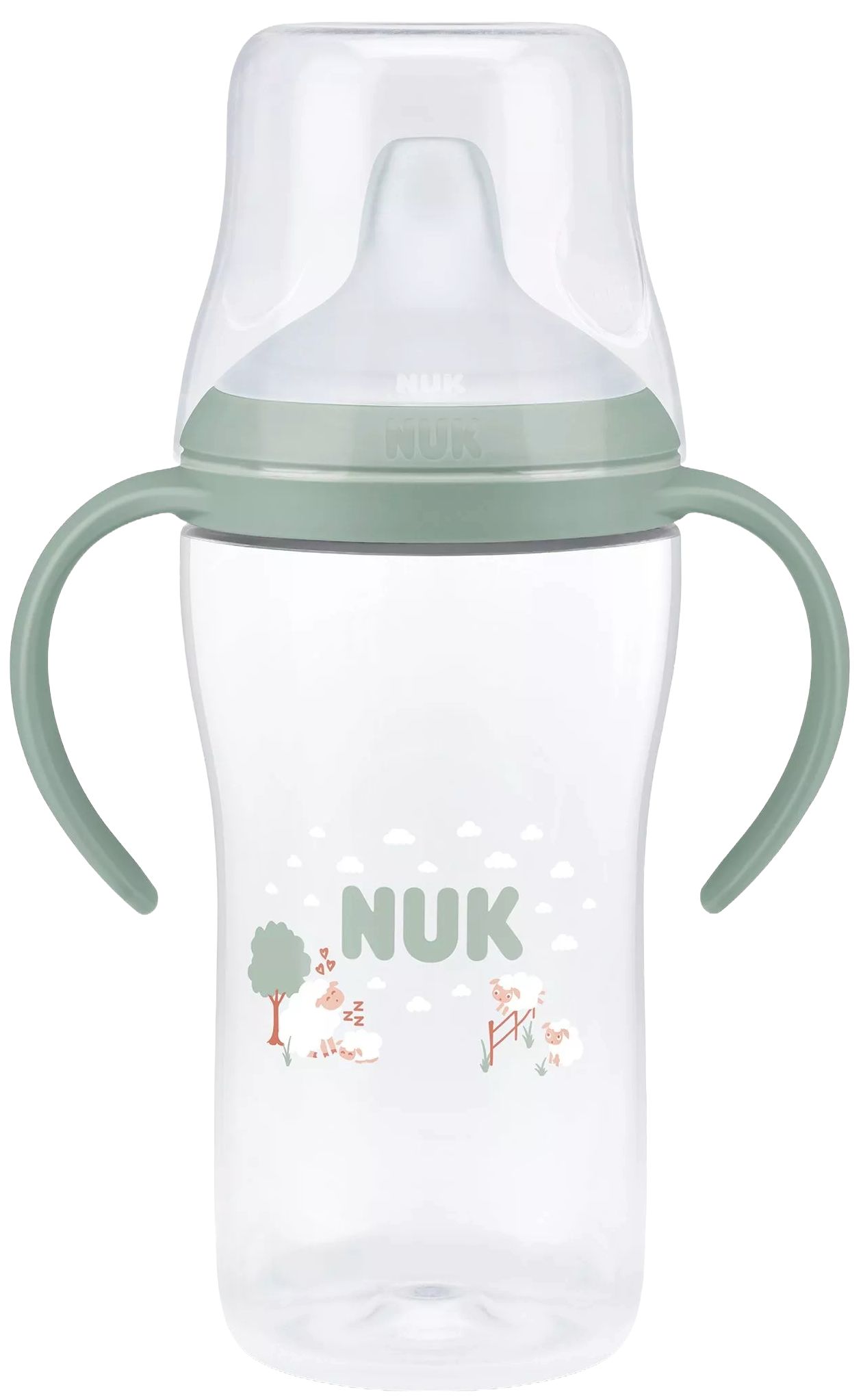Μπιμπερό NUK Perfect Match - Με ακροφύσιο χυμού , TC, РР, 260 ml,πρόβατο, πράσινο