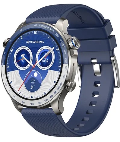 Smart watch Riversong - Motive 10GT, 1.43'', μπλε