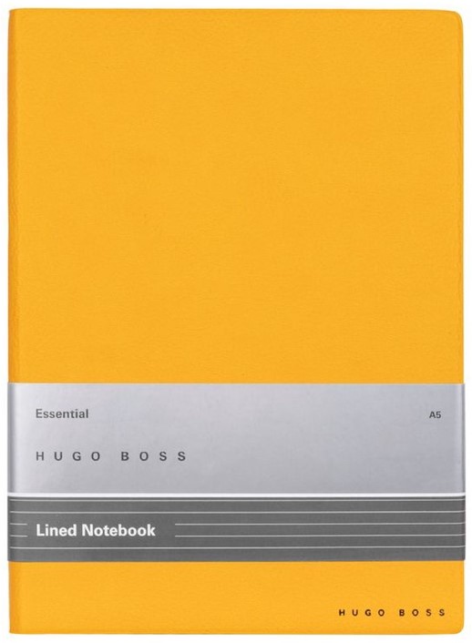 Σημειωματάριο Hugo Boss Essential Storyline - A5, σελίδες με γραμμές, κίτρινο