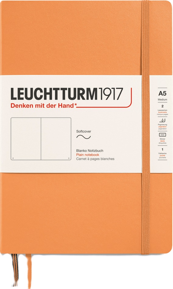 Σημειωματάριο Leuchtturm1917 New Colours - A5, λευκές σελίδες, Apricot
