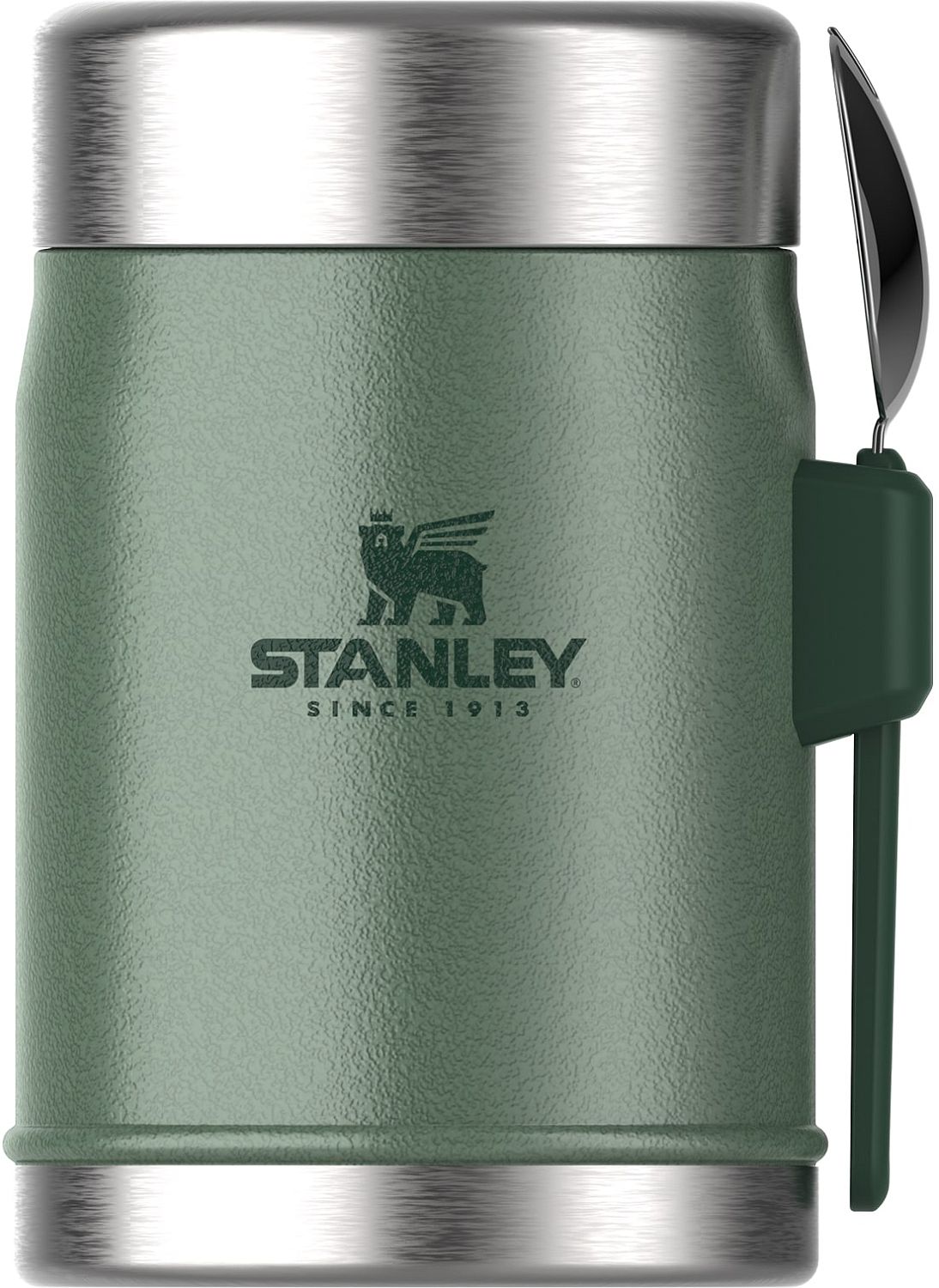 Βάζο θερμός φαγητού με κουτάλι Stanley The Legendary - Hammertone Green, 400 ml