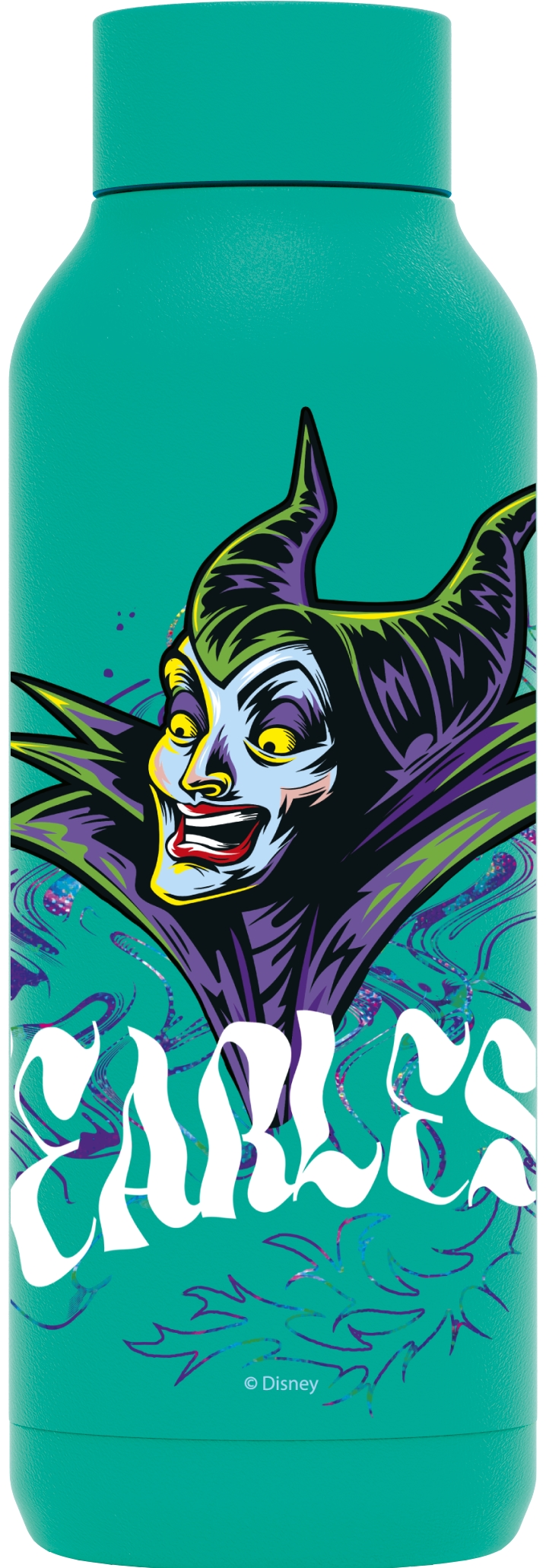 Θερμομπουκάλι Quokka Disney - Villains, Maleficent, Jet Green, 510 ml