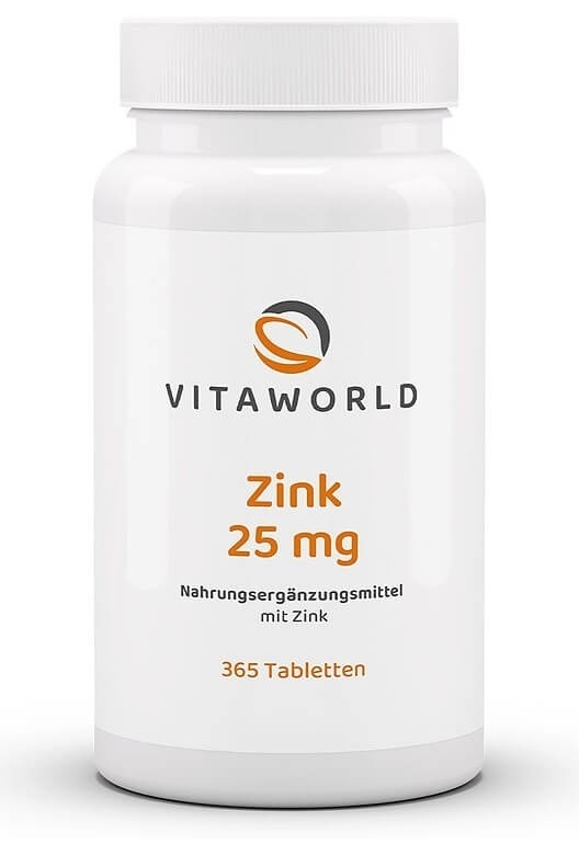 Ψευδάργυρος βισγλυκινικός, 25 mg, 365 δισκία, Vita World