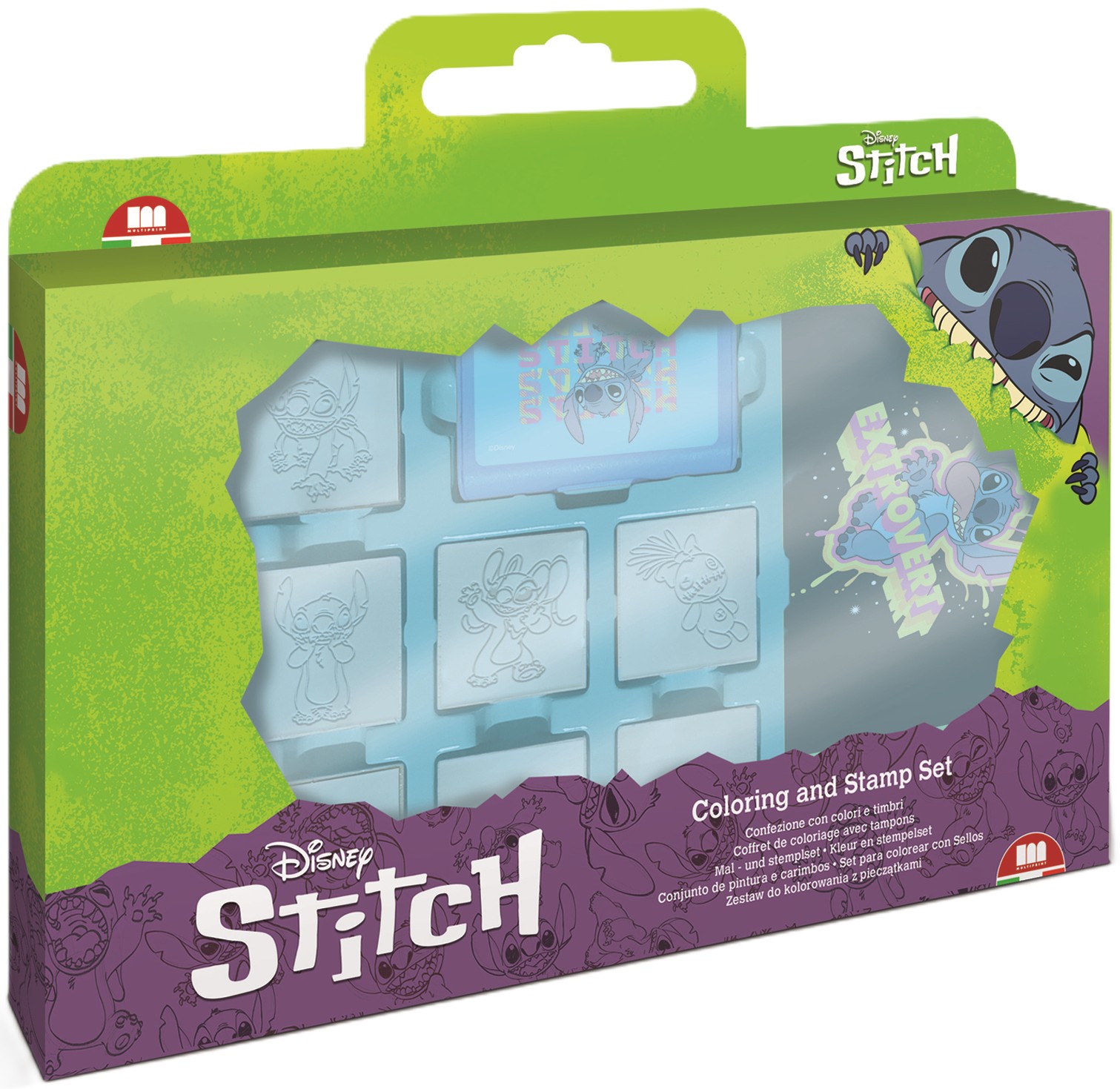 Σετ σφραγίδες Multiprint Stitch - 7 τεμάχια , με 3 μαρκαδόρους