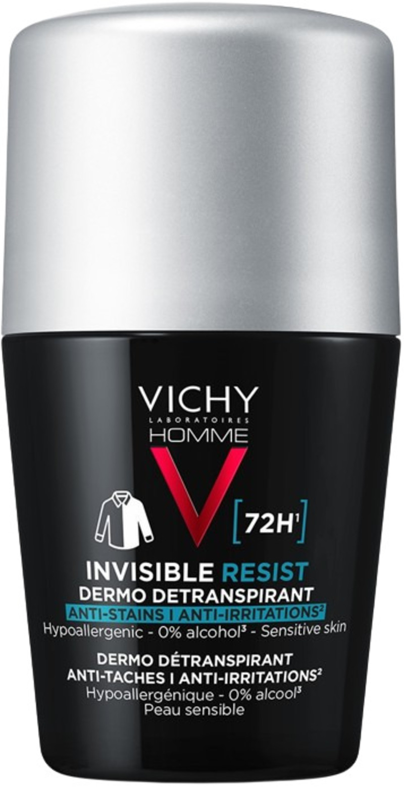 Vichy Homme Αντιιδρωτικό roll-on ενάντια σε λεκέδες και ερεθισμούς, 50 ml