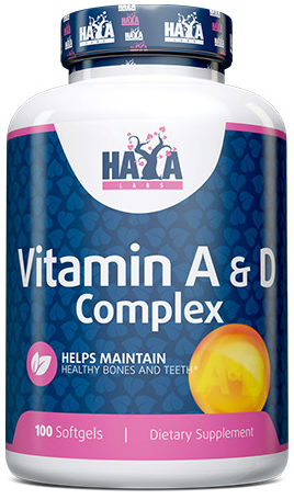 Vitamin A & D Complex, 100 κάψουλες , Haya Labs