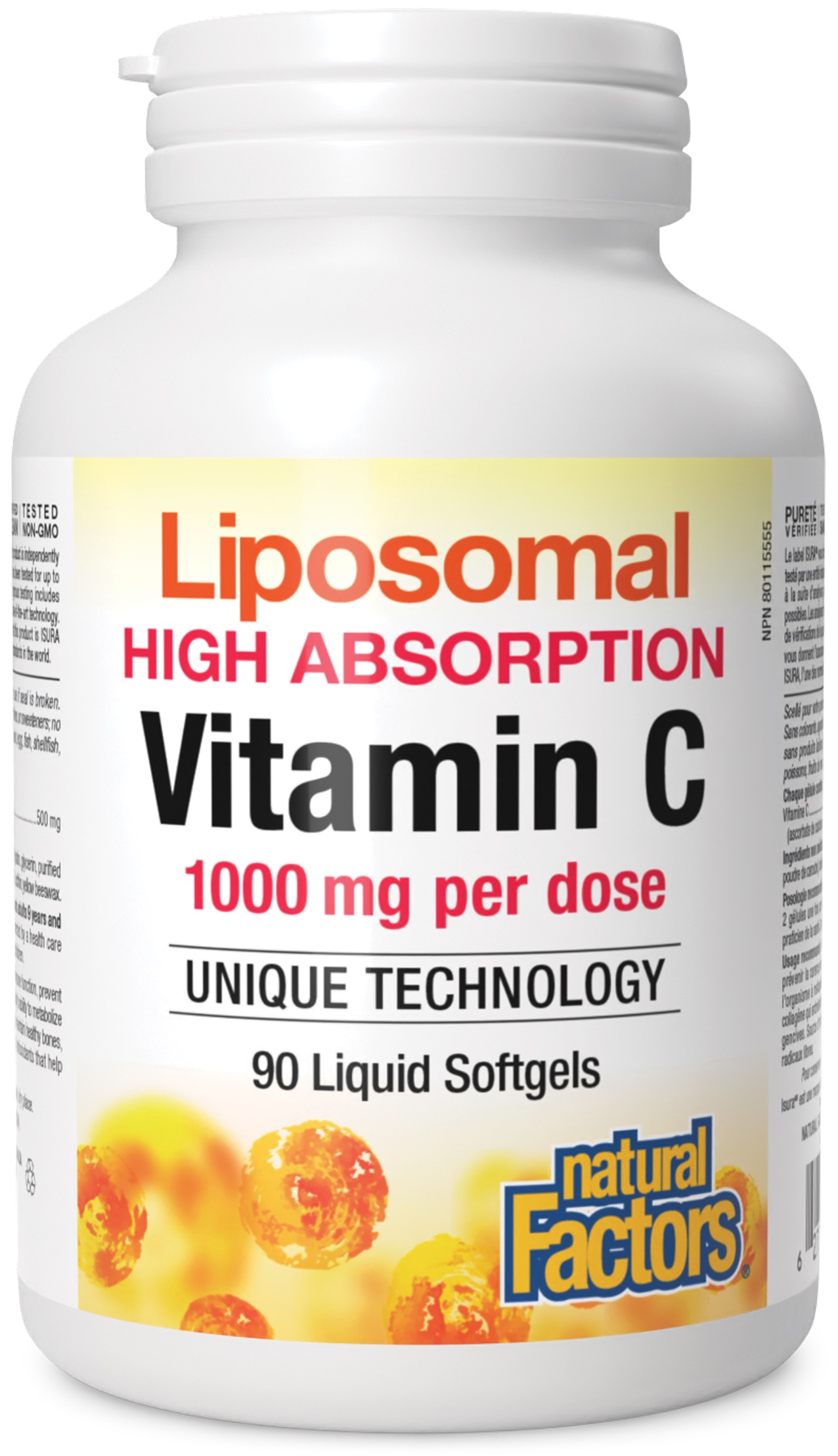 Vitamin C Liposomal, 500 mg, 90 κάψουλες , Natural Factors